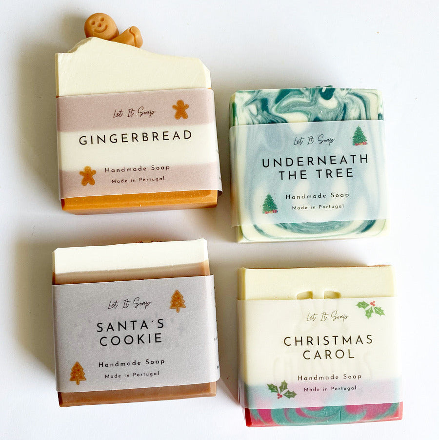Box de 4 Sabonetes de Natal