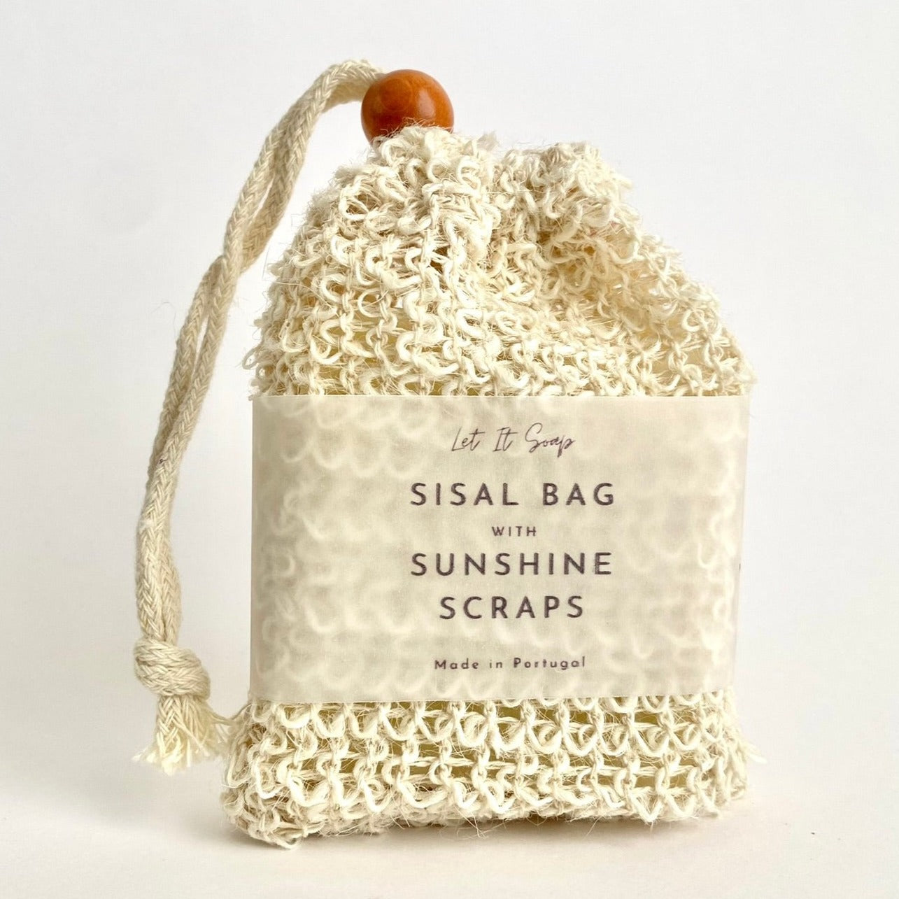 Saco de Sisal com aparas de Sabonete Sunshine