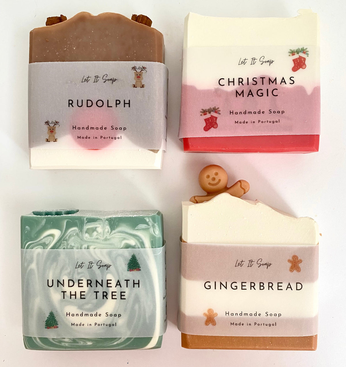 Box of 4 Christmas Soaps