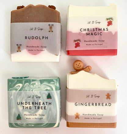 Box of 4 Christmas Soaps