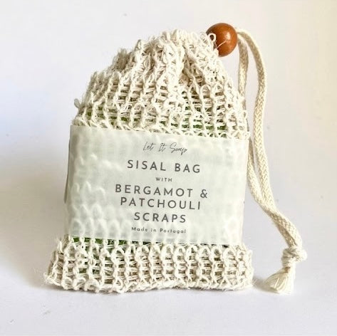 Sisal Bag with Sunshine Soap Shavings