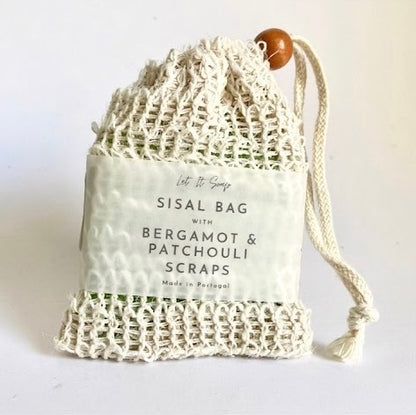Sisal Bag with Sunshine Soap Shavings