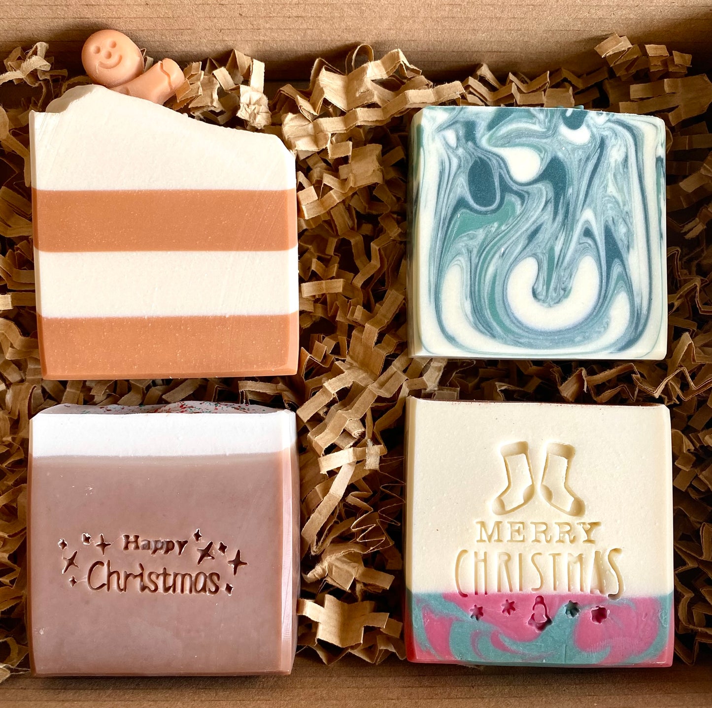 Box de 4 Sabonetes de Natal