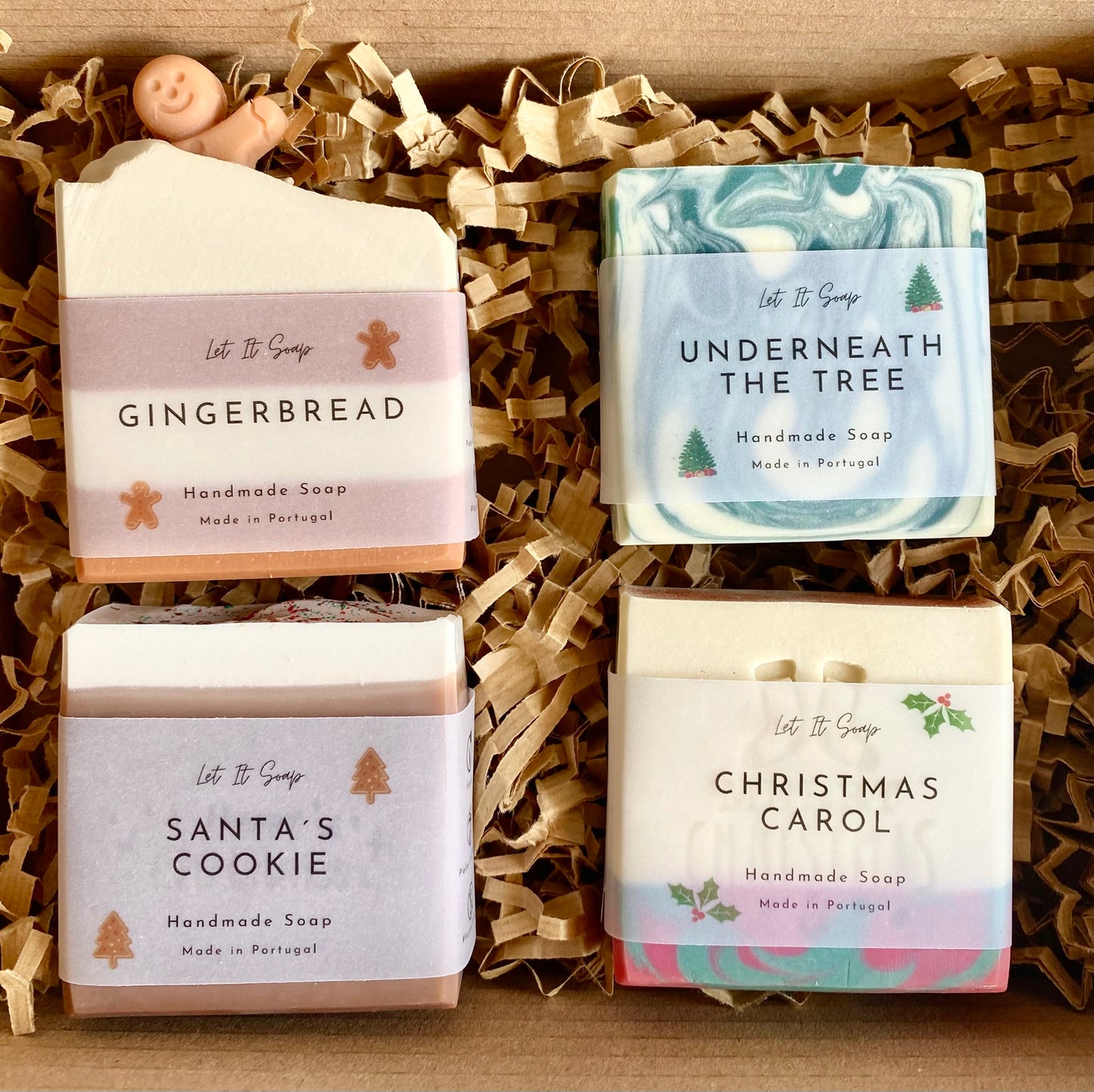 Box de 4 Sabonetes de Natal