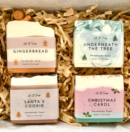 Box of 4 Christmas Soaps